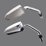 1Paar 3D F1 Spiegel chrom Custom Harley Fighter Chopper