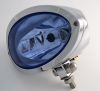 Scheinwerfer IOWA, chrom, blaues Glas