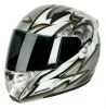 Takachi TK86n Klapphelm Gr��e XS - XXL Integralhelm mit Sonnenblende silber Dekor